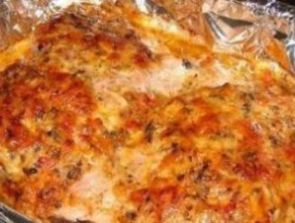 Запеченная свинина с сырной корочкой