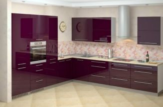 Современные кухни из акрила и дуба на заказ в Зеленограде